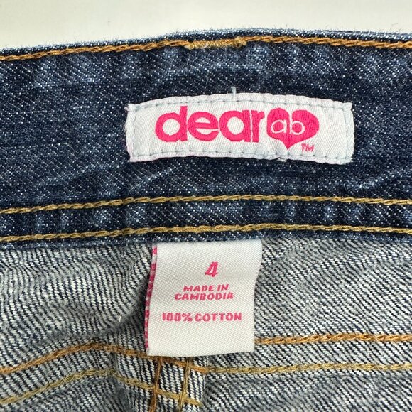 Dear AB Bootcut Dove Detail Women's size 4 Dark Blue Denim Jeans - Picture 3 of 5